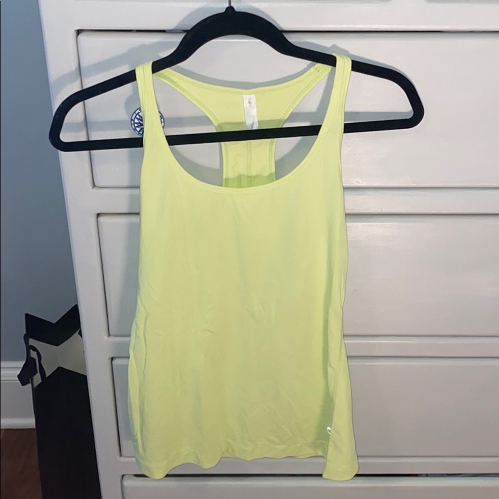 Neon athletic tank top